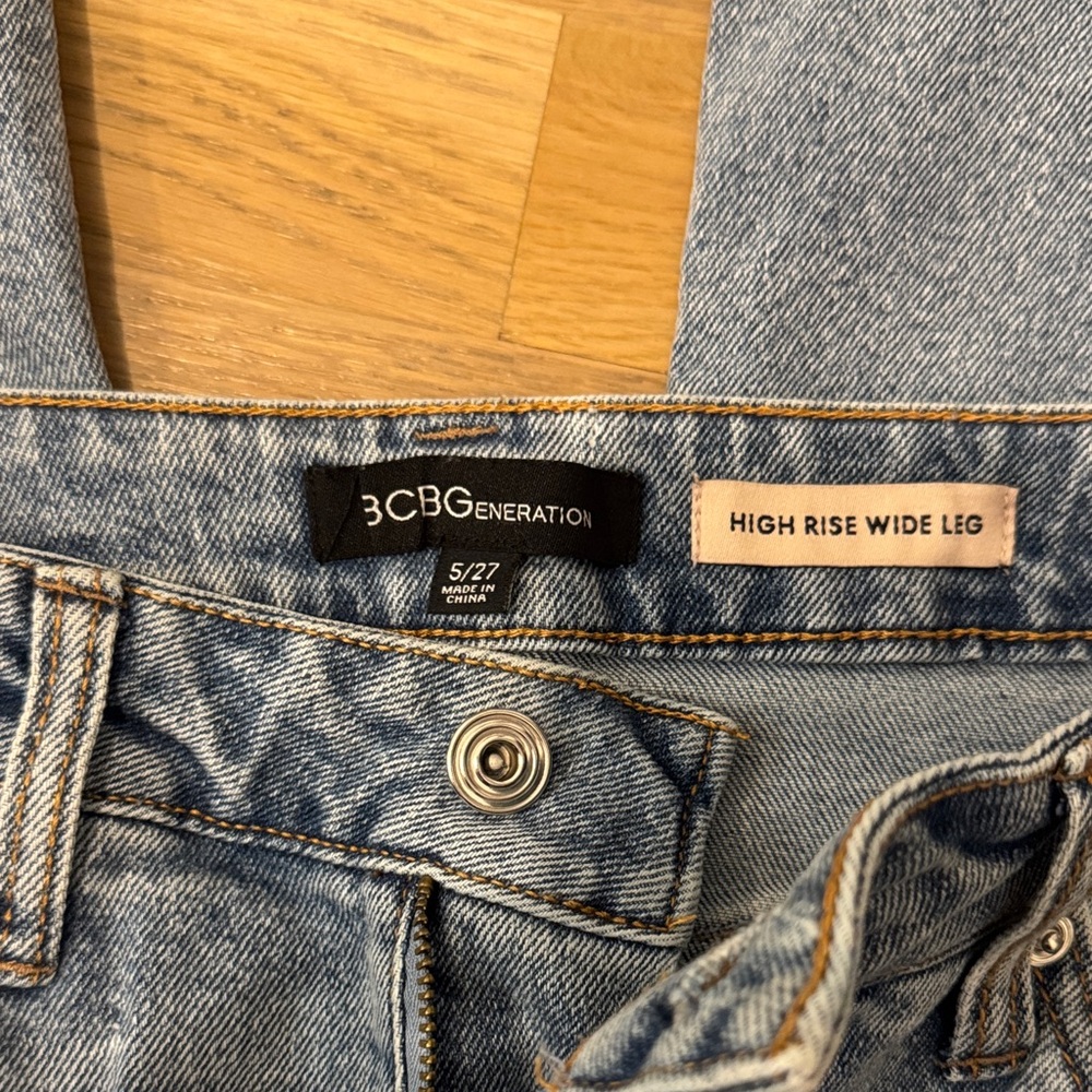 BCBGeneration Light Blue Denim High Rise Jeans